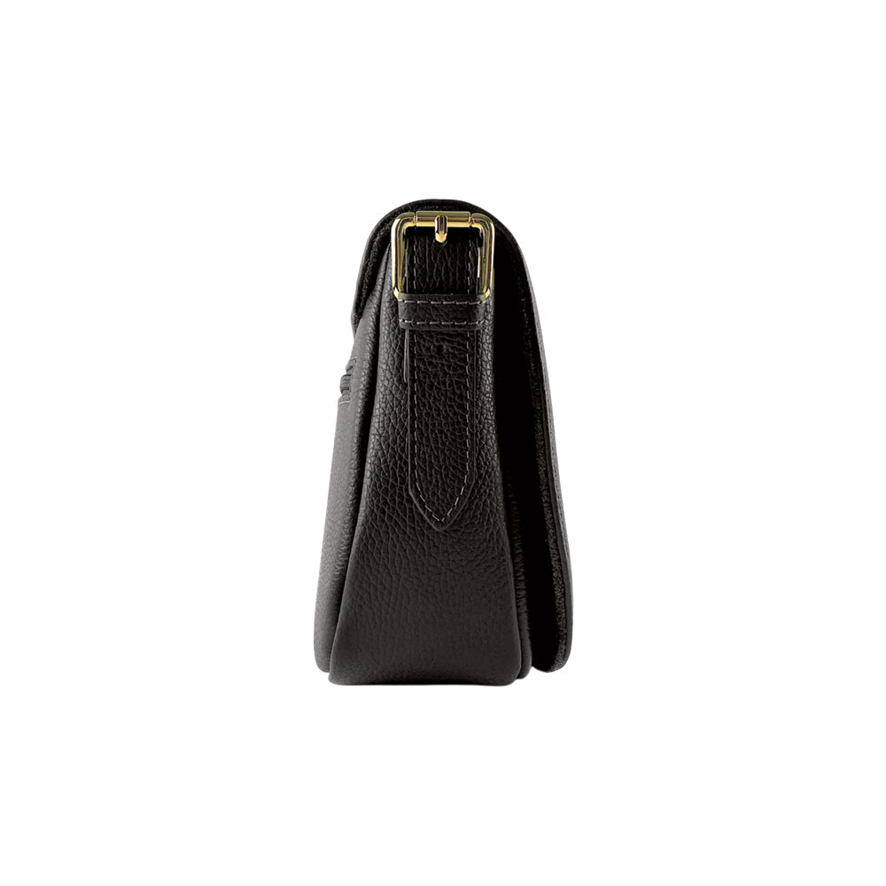 OBSIDIAN — Bolso Hombro Cuero Negro | MaisonGrozavu
