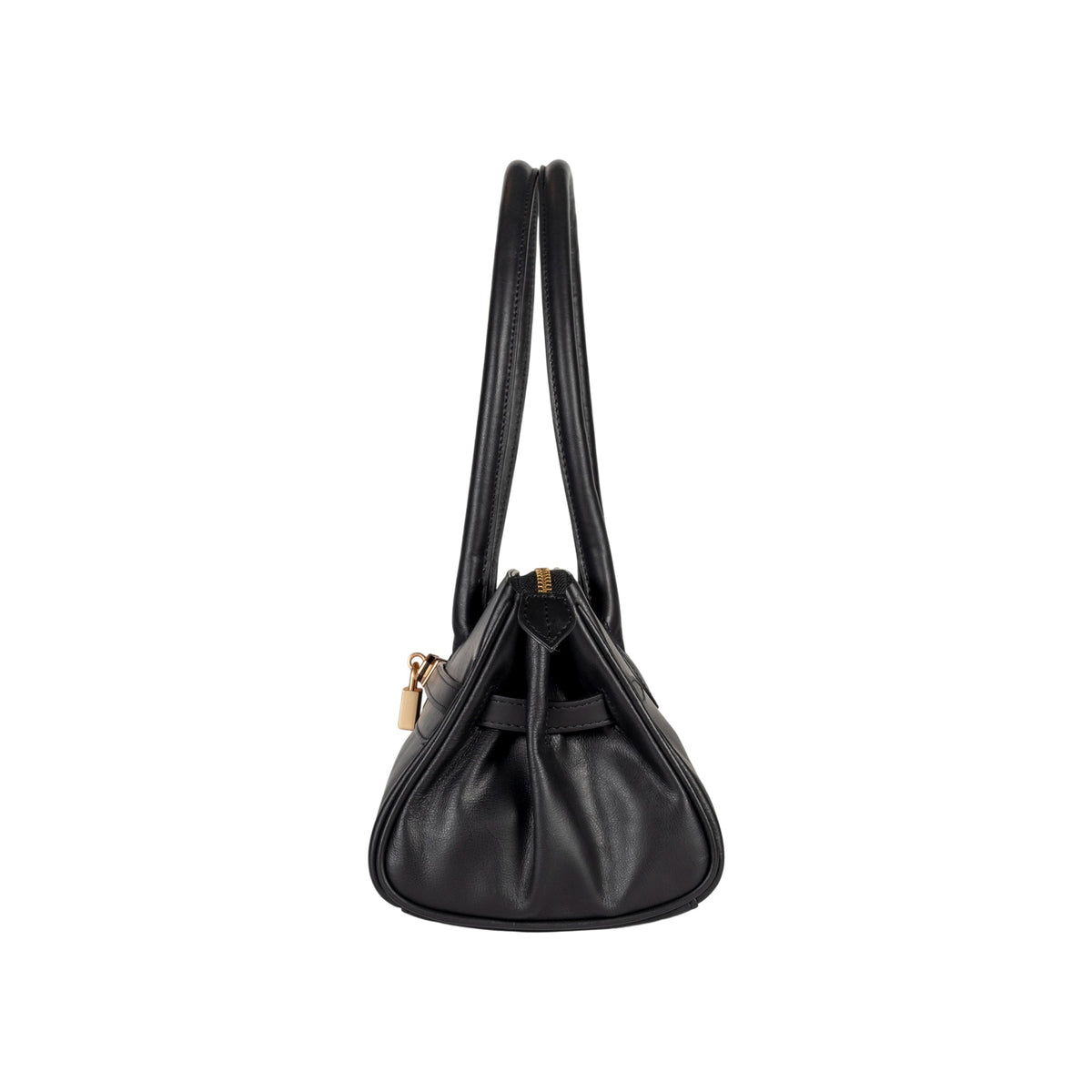 ARIANNA — Bolso Hombro Cuero Sauvage Negro | MaisonGrozavu