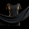 Camiseta Escote Amplio - Dark Luxury