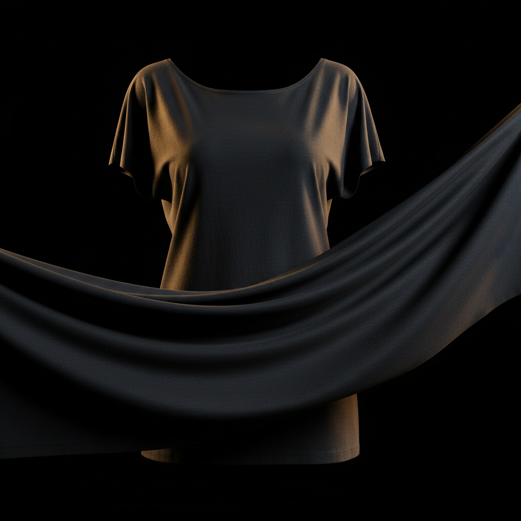 Camiseta Escote Amplio - Dark Luxury