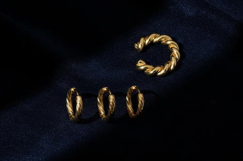 Dark Luxury Earrings Lifestyle