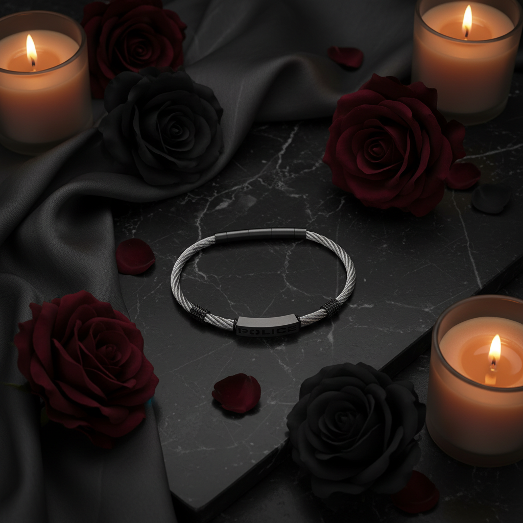 POLICE Dark Luxury Flat Lay