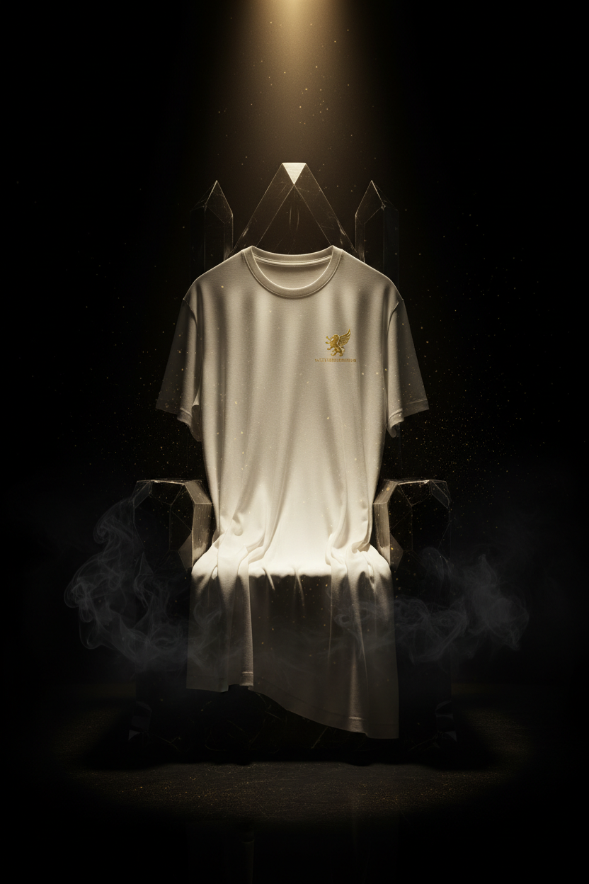 Resilient Ivory Tee - Dark Luxury Throne