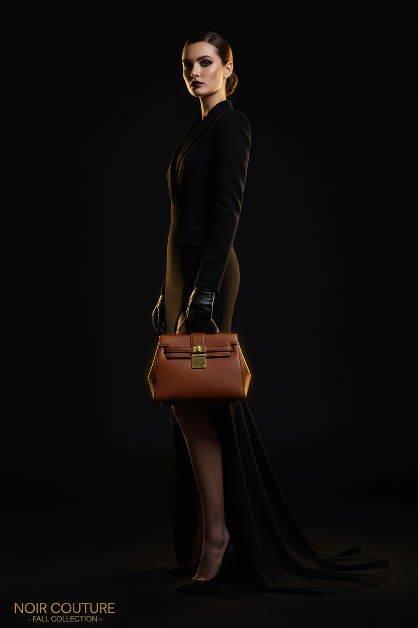 Timeless Umber Bag - Model Editorial